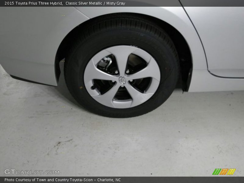 Classic Silver Metallic / Misty Gray 2015 Toyota Prius Three Hybrid