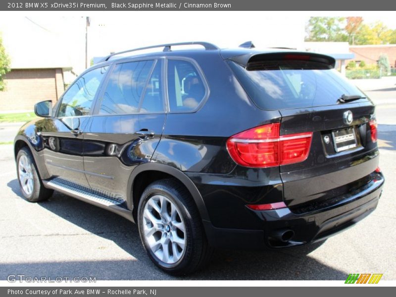 Black Sapphire Metallic / Cinnamon Brown 2012 BMW X5 xDrive35i Premium