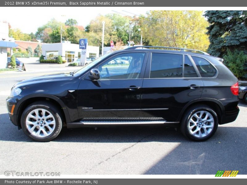Black Sapphire Metallic / Cinnamon Brown 2012 BMW X5 xDrive35i Premium