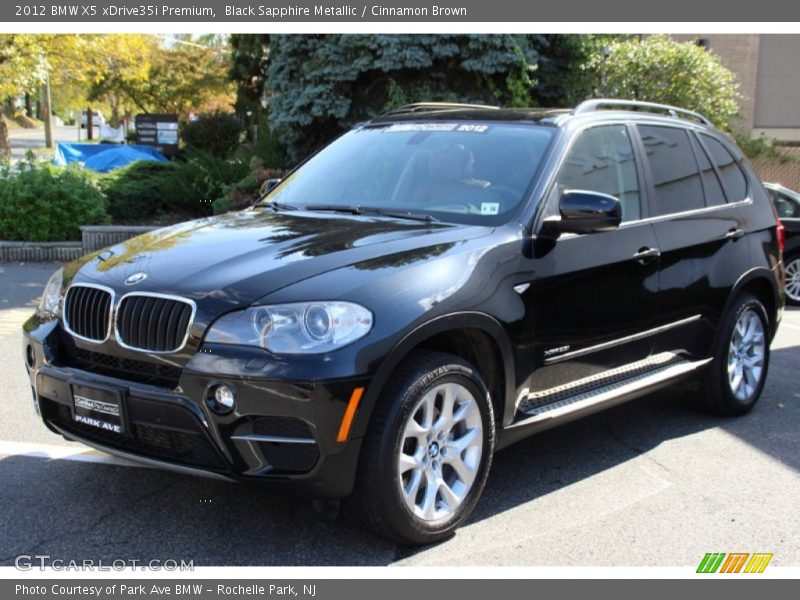 Black Sapphire Metallic / Cinnamon Brown 2012 BMW X5 xDrive35i Premium