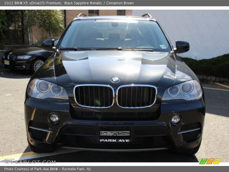 Black Sapphire Metallic / Cinnamon Brown 2012 BMW X5 xDrive35i Premium