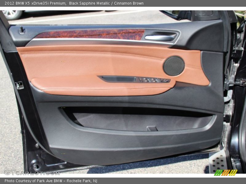 Black Sapphire Metallic / Cinnamon Brown 2012 BMW X5 xDrive35i Premium