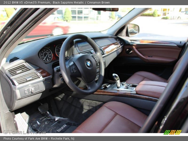 Black Sapphire Metallic / Cinnamon Brown 2012 BMW X5 xDrive35i Premium