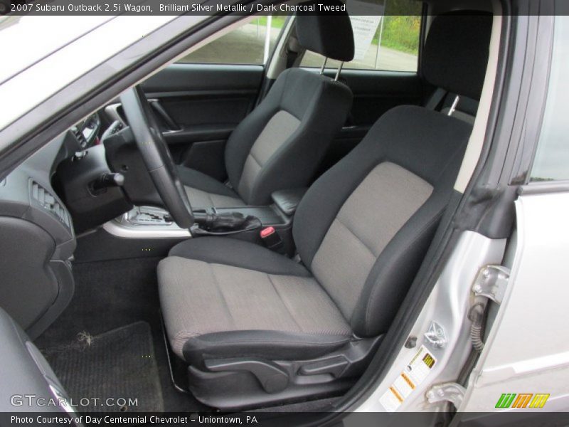 Brilliant Silver Metallic / Dark Charcoal Tweed 2007 Subaru Outback 2.5i Wagon