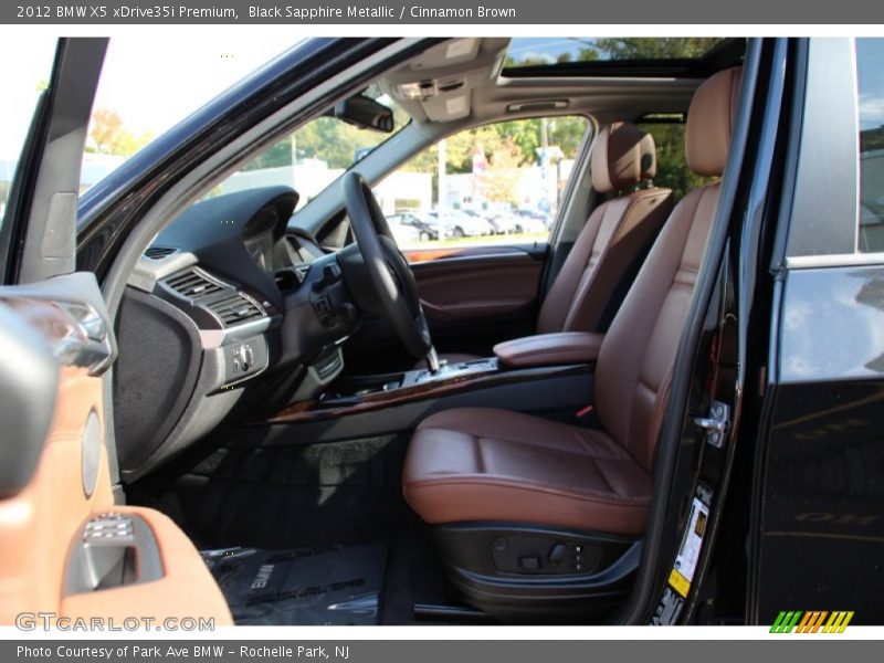 Black Sapphire Metallic / Cinnamon Brown 2012 BMW X5 xDrive35i Premium