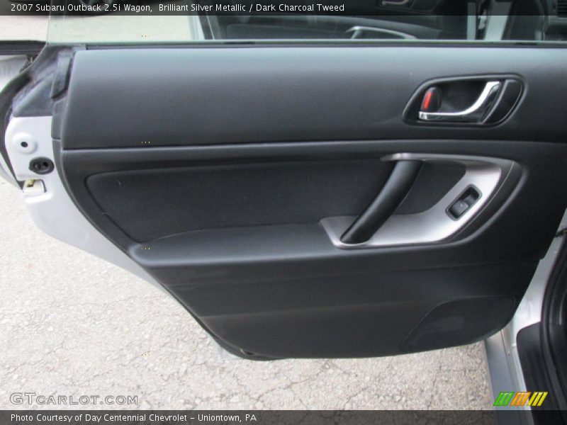 Brilliant Silver Metallic / Dark Charcoal Tweed 2007 Subaru Outback 2.5i Wagon