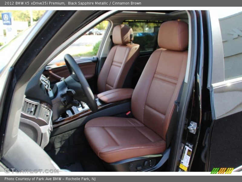 Black Sapphire Metallic / Cinnamon Brown 2012 BMW X5 xDrive35i Premium