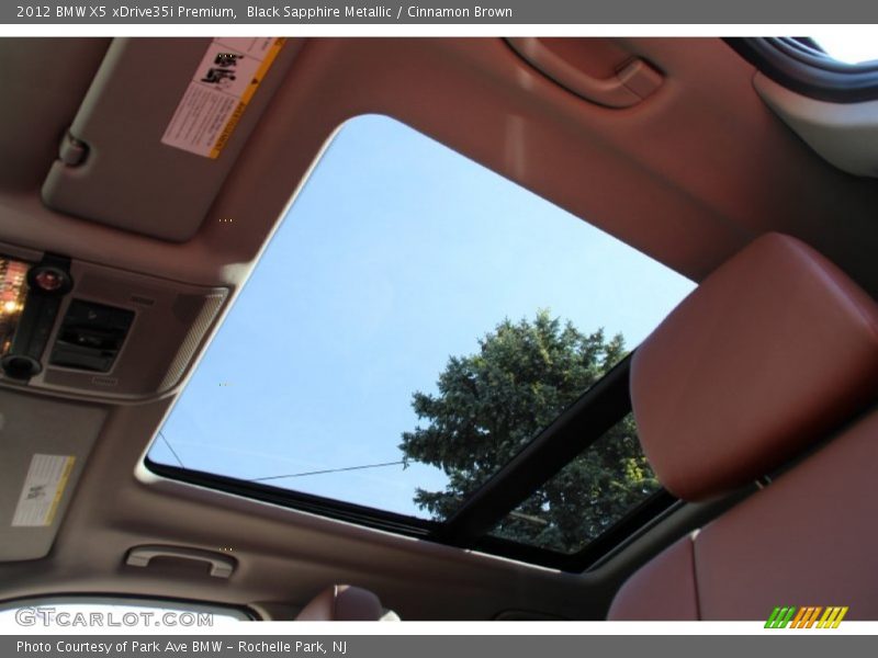 Black Sapphire Metallic / Cinnamon Brown 2012 BMW X5 xDrive35i Premium