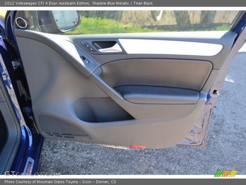 Shadow Blue Metallic / Titan Black 2012 Volkswagen GTI 4 Door Autobahn Edition