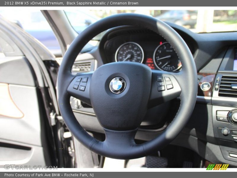 Black Sapphire Metallic / Cinnamon Brown 2012 BMW X5 xDrive35i Premium