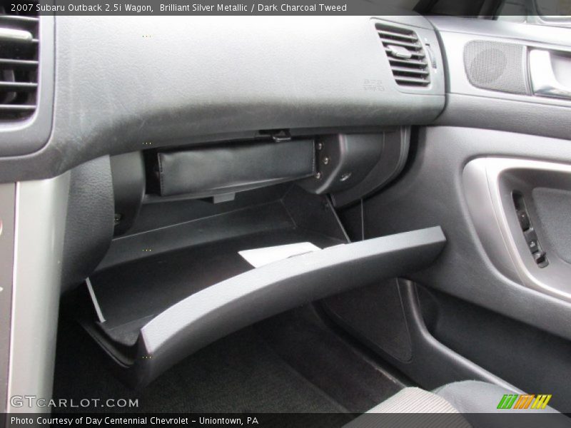 Brilliant Silver Metallic / Dark Charcoal Tweed 2007 Subaru Outback 2.5i Wagon