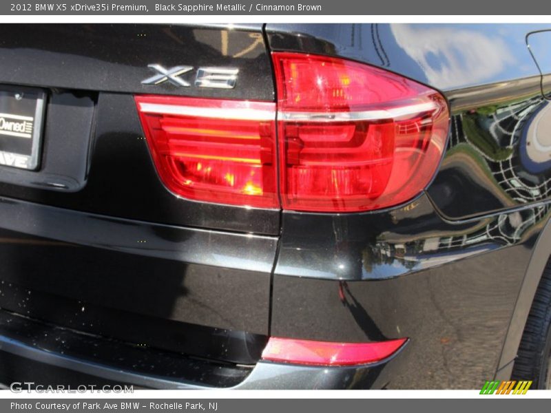 Black Sapphire Metallic / Cinnamon Brown 2012 BMW X5 xDrive35i Premium