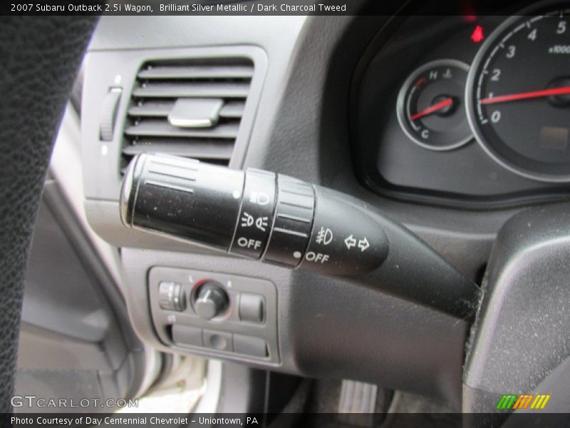 Brilliant Silver Metallic / Dark Charcoal Tweed 2007 Subaru Outback 2.5i Wagon