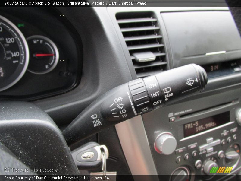 Brilliant Silver Metallic / Dark Charcoal Tweed 2007 Subaru Outback 2.5i Wagon