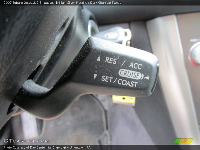 Brilliant Silver Metallic / Dark Charcoal Tweed 2007 Subaru Outback 2.5i Wagon