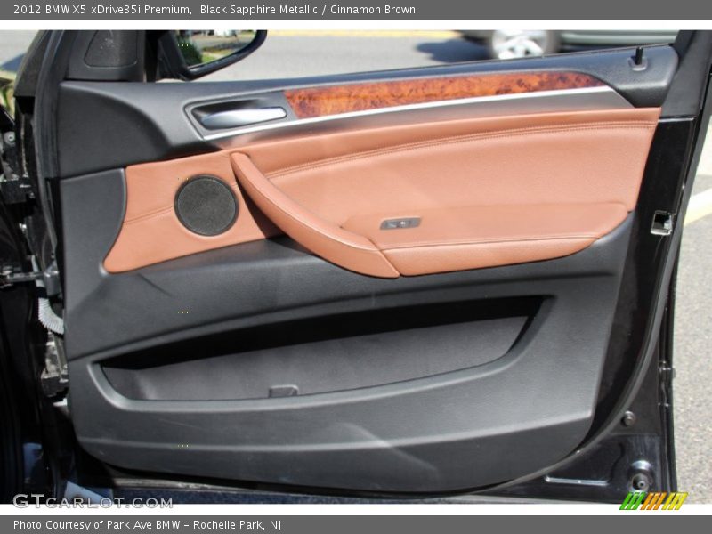 Black Sapphire Metallic / Cinnamon Brown 2012 BMW X5 xDrive35i Premium