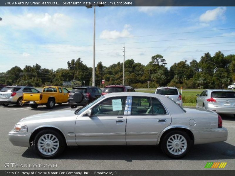 Silver Birch Metallic / Medium Light Stone 2009 Mercury Grand Marquis LS