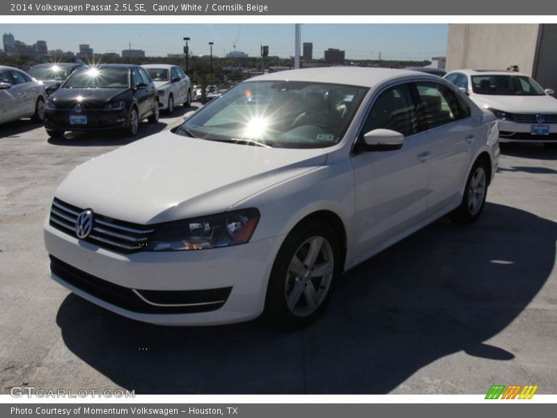 Candy White / Cornsilk Beige 2014 Volkswagen Passat 2.5L SE