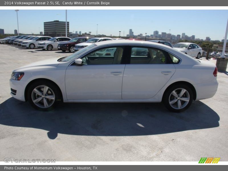 Candy White / Cornsilk Beige 2014 Volkswagen Passat 2.5L SE