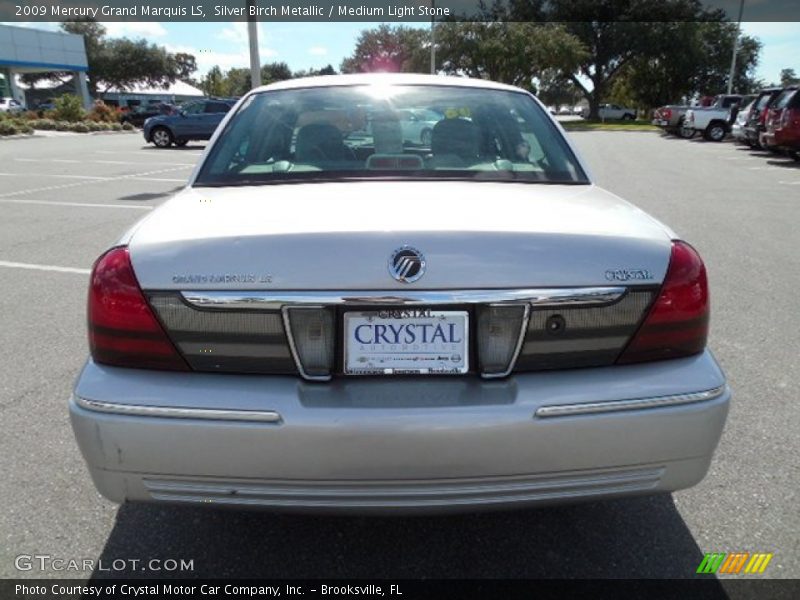 Silver Birch Metallic / Medium Light Stone 2009 Mercury Grand Marquis LS