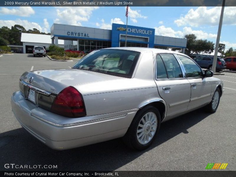 Silver Birch Metallic / Medium Light Stone 2009 Mercury Grand Marquis LS
