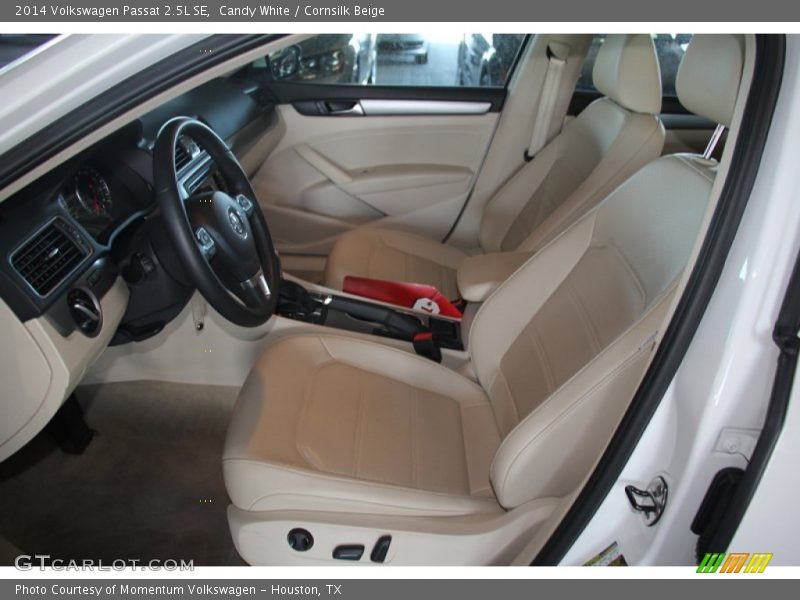 Candy White / Cornsilk Beige 2014 Volkswagen Passat 2.5L SE