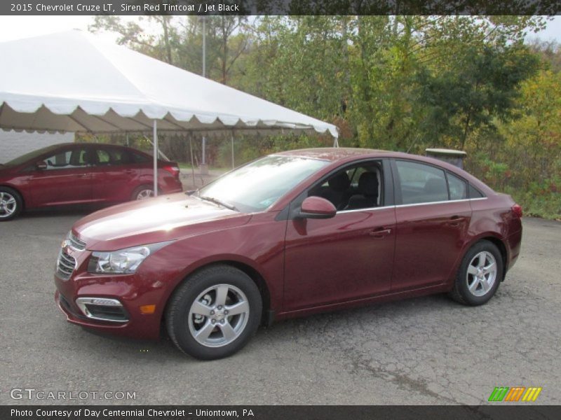 Siren Red Tintcoat / Jet Black 2015 Chevrolet Cruze LT