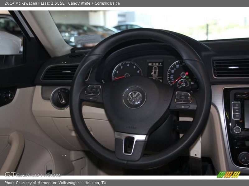 Candy White / Cornsilk Beige 2014 Volkswagen Passat 2.5L SE