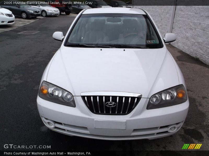 Nordic White / Gray 2006 Hyundai Elantra Limited Sedan