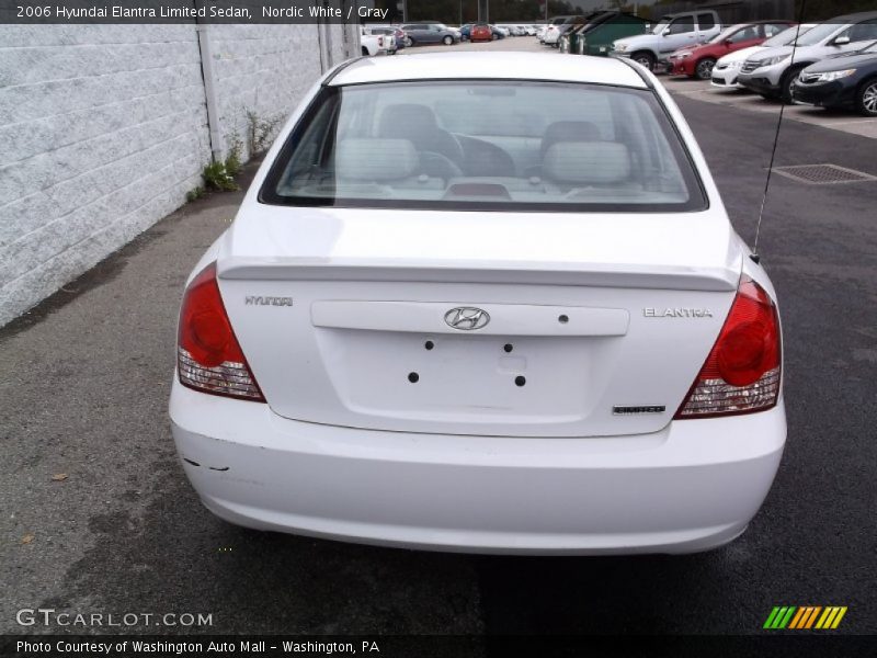 Nordic White / Gray 2006 Hyundai Elantra Limited Sedan