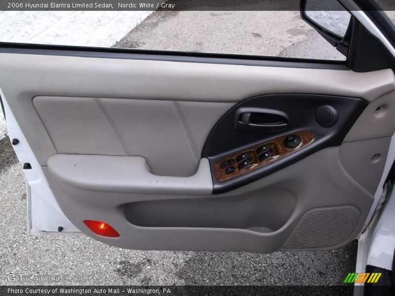 Nordic White / Gray 2006 Hyundai Elantra Limited Sedan