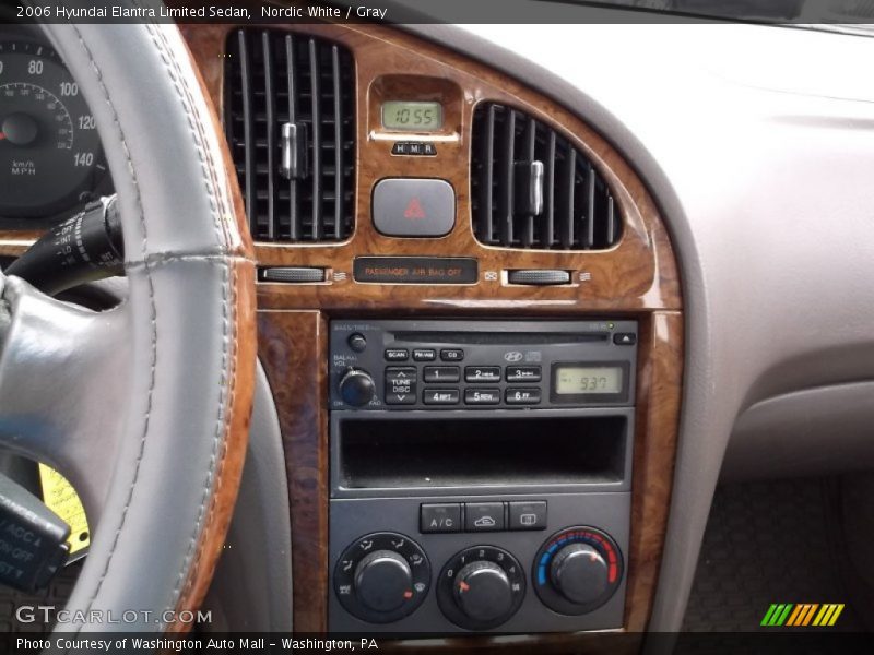 Nordic White / Gray 2006 Hyundai Elantra Limited Sedan