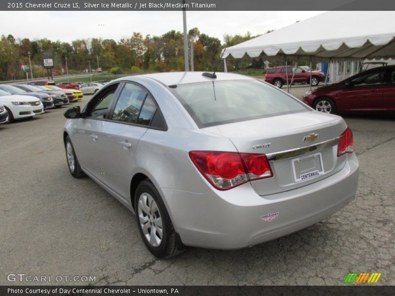 Silver Ice Metallic / Jet Black/Medium Titanium 2015 Chevrolet Cruze LS
