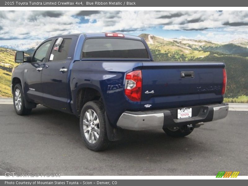 Blue Ribbon Metallic / Black 2015 Toyota Tundra Limited CrewMax 4x4