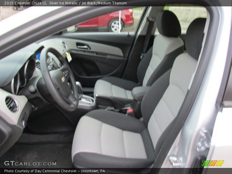 Silver Ice Metallic / Jet Black/Medium Titanium 2015 Chevrolet Cruze LS