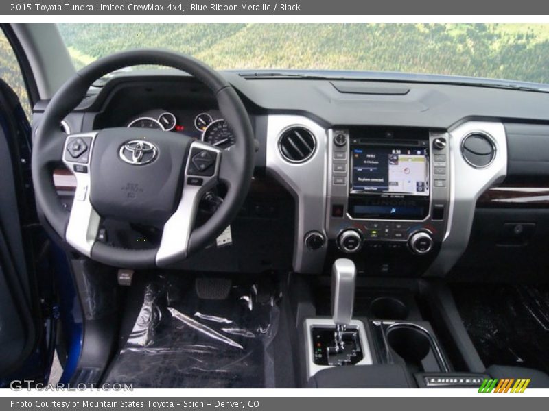 Blue Ribbon Metallic / Black 2015 Toyota Tundra Limited CrewMax 4x4