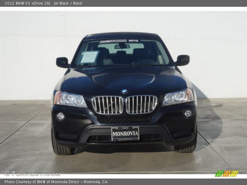 Jet Black / Black 2012 BMW X3 xDrive 28i