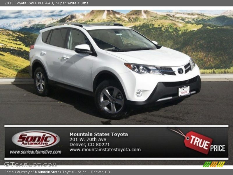Super White / Latte 2015 Toyota RAV4 XLE AWD