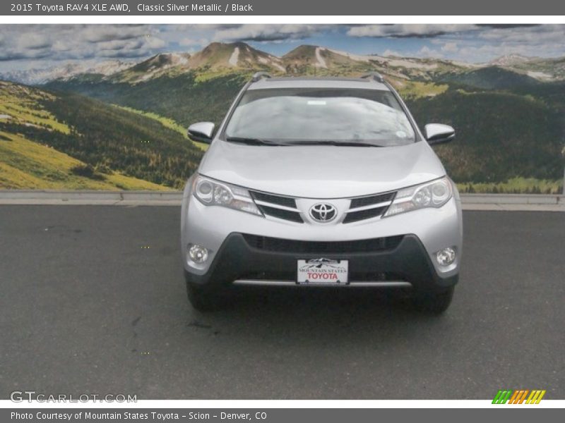 Classic Silver Metallic / Black 2015 Toyota RAV4 XLE AWD
