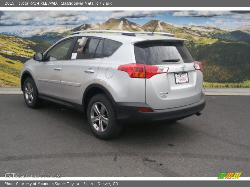 Classic Silver Metallic / Black 2015 Toyota RAV4 XLE AWD
