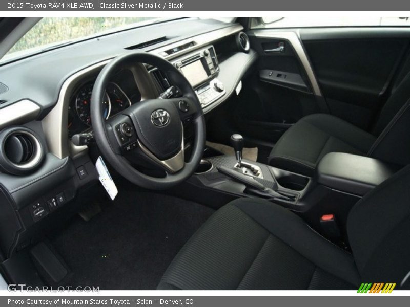 Classic Silver Metallic / Black 2015 Toyota RAV4 XLE AWD