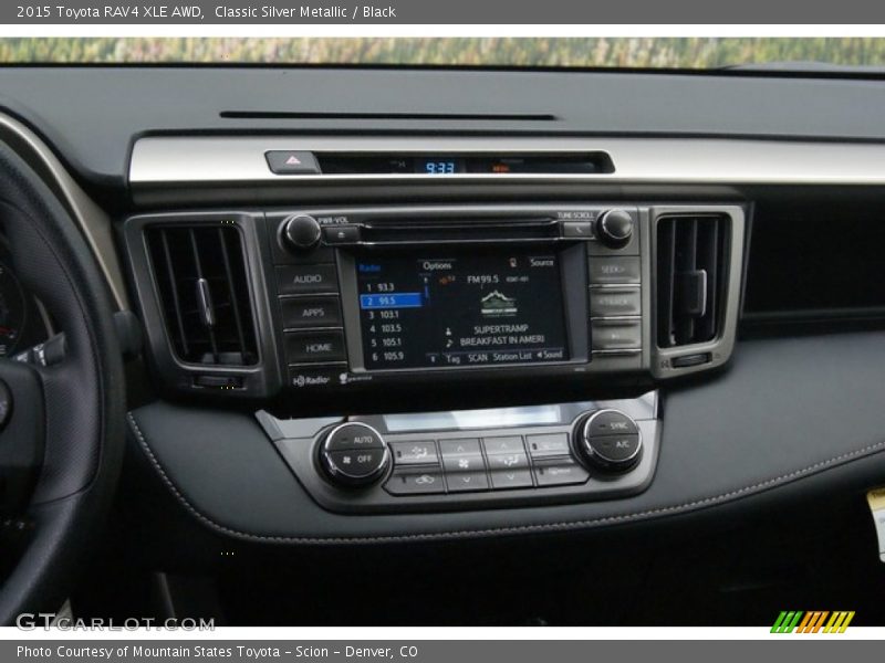 Classic Silver Metallic / Black 2015 Toyota RAV4 XLE AWD