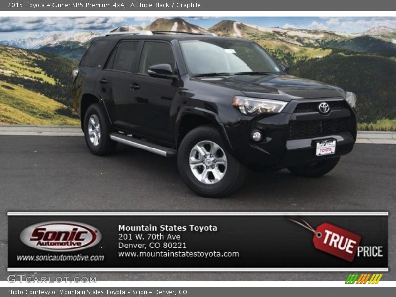 Attitude Black / Graphite 2015 Toyota 4Runner SR5 Premium 4x4