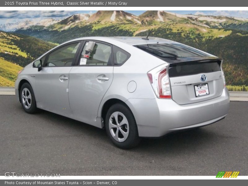 Classic Silver Metallic / Misty Gray 2015 Toyota Prius Three Hybrid