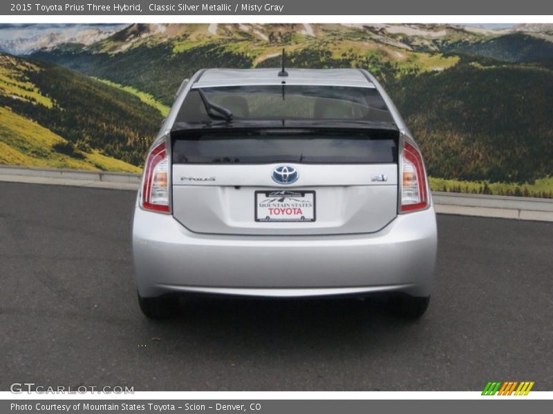 Classic Silver Metallic / Misty Gray 2015 Toyota Prius Three Hybrid