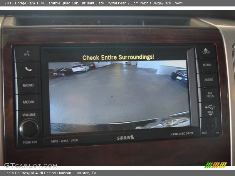 Brilliant Black Crystal Pearl / Light Pebble Beige/Bark Brown 2011 Dodge Ram 1500 Laramie Quad Cab