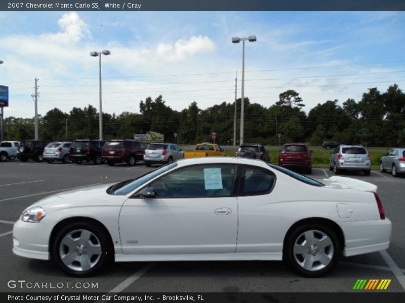 White / Gray 2007 Chevrolet Monte Carlo SS