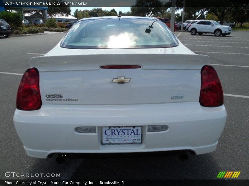White / Gray 2007 Chevrolet Monte Carlo SS