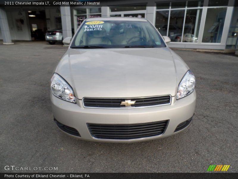 Gold Mist Metallic / Neutral 2011 Chevrolet Impala LT