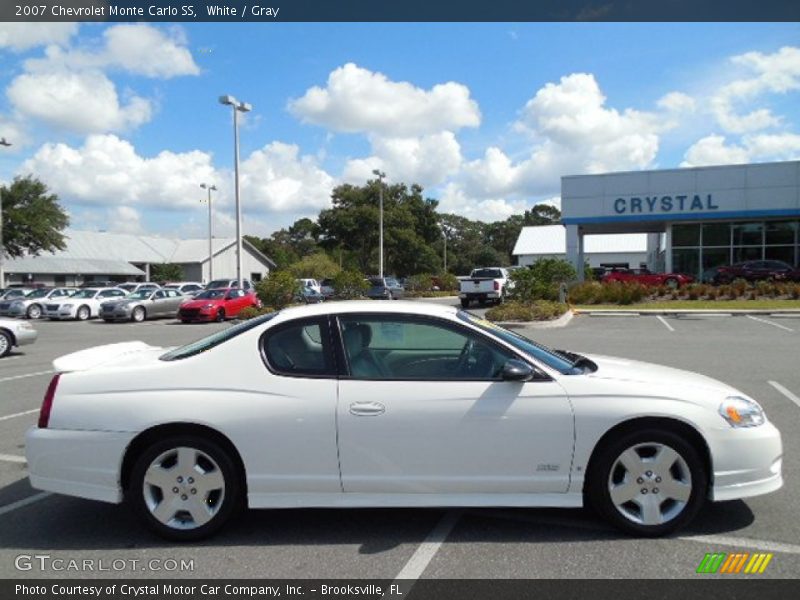 White / Gray 2007 Chevrolet Monte Carlo SS